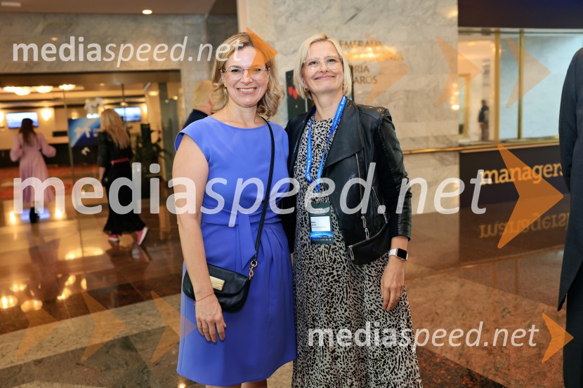  Tanja Subotić Levanič, direktorica korporativnih odnosov, Pivovarna Laško Union;  Marta Bulhak, direktorica Pivovarna Laško UnionManagerski kongres 2024, prvi dan