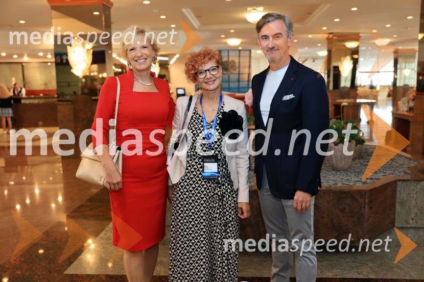  Aleša Mižigoj, direktorica Medex, d. o. o.;  Marta Kelvišar, direktorica, Adria Dom;  Marko Lukić, lastnik in direktor družbe Lumar IGManagerski kongres 2024, prvi dan