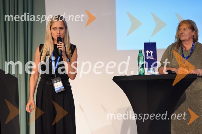  Daniela Bervar Kotolenko;  Alenka Markun, direktorica, Marbo Okolje d.o.o.Managerski kongres 2024, prvi dan