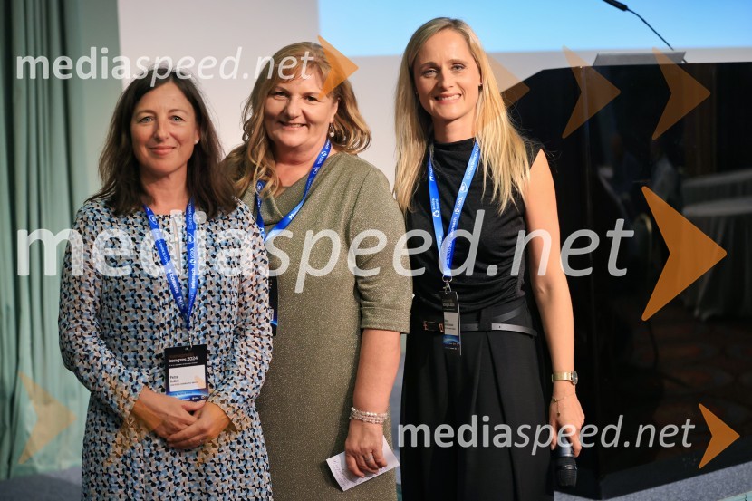  Petra Boškin;  Alenka Markun, direktorica, Marbo Okolje d.o.o.;  Daniela Bervar KotolenkoManagerski kongres 2024, prvi dan