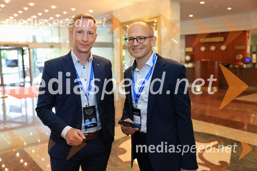  Urh Vamberger, Ržišnik Perc Group;  Stanko CiglaričManagerski kongres 2024, prvi dan