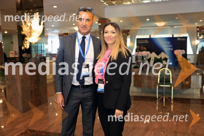  Luigi Fuzio, predsednik uprave, Intesa Sanpaolo Bank;  Andreja Čmaj FakinManagerski kongres 2024, prvi dan