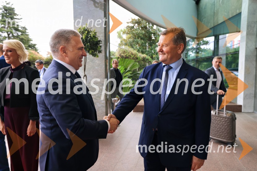  Marko Lotrič, predsednik, Državni svet; dr. Aleksander Jevšek, minister za kohezijo in regionalni razvojManagerski kongres 2024, prvi dan