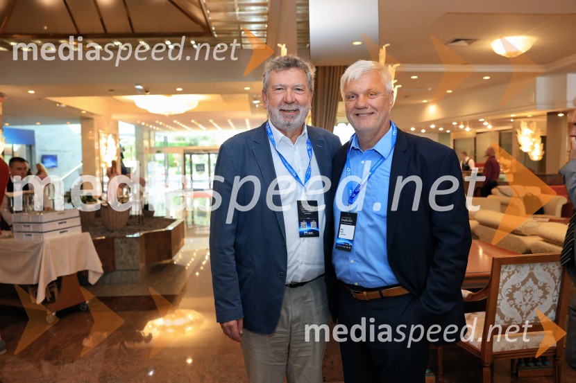  Marino Furlan , predsednik uprave Intra Lighting;  Milan Kuster, I-vent d.o.o.Managerski kongres 2024, prvi dan