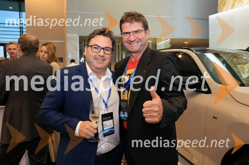  Roman Dobnikar, Inštitut Jožef Štefan;  Dejan Turk, predsednik uprave, A1 SlovenijaManagerski kongres 2024, prvi dan