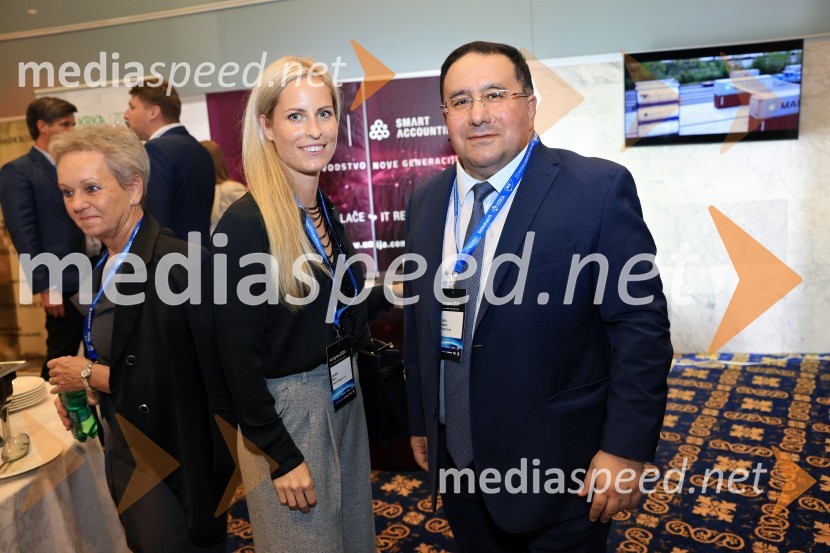  Janette Škorc, Terme Resort d.o.o.;  Valery Arakelov, direktor in lastnik podjetja Terme Resort d.o.o.Managerski kongres 2024, prvi dan