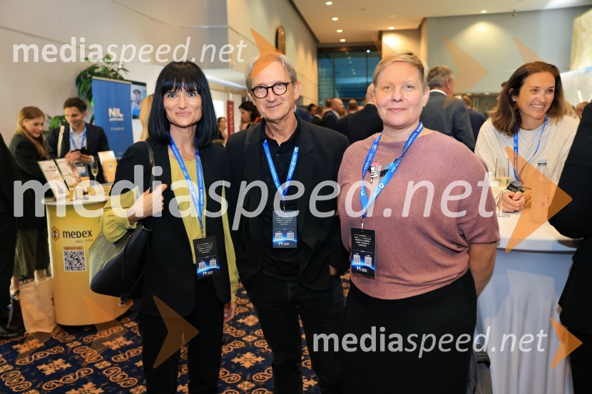  Gordana Kisilak, vodja za javne zadeve in korporativno komuniciranje, Huawei Slovenija;  Igor Savič, generalni direktor Poslovni mediji d.o.o.;  Tina Cipot, vodja korporativnega komuniciranja, Lidl Slovenija, predsednica PRSSManagerski kongres 2024, prvi dan