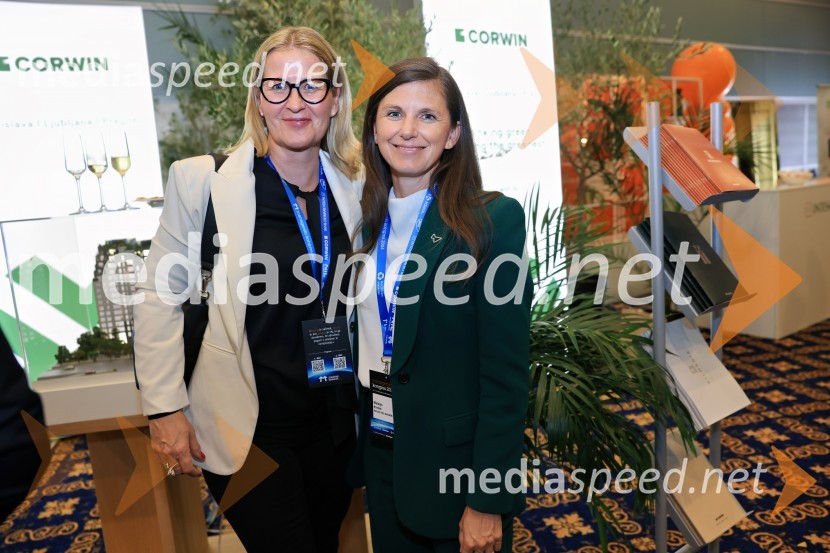  Nataša Arko,  client partner, BOC Institute;  Melanja Korošec, podpredsednica SZS, podpredsednica skupine KJK SportsManagerski kongres 2024, prvi dan