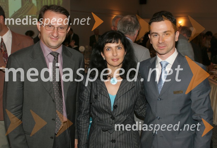 Gorazd Čad, direktor marketinga hotela Mons, Tatjana Radovič, vodja področja kongresne dejavnosti Zavoda za turizem Ljubljana  in Gregor Gorenc, vodja prodaje hotela Habakuk 
Hotel Habakuk 7. obletnica