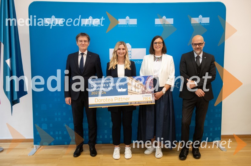 prof. dr. Zdravko Kačič, rektor Univerze v Mariboru;  Dorotea Pittner;  Nomi  Hrast , prorektorica za študentska vprašanja Univerze v Mariboru; Prof. dr. Dean Korošak,  prorektor za znanstvenoraziskovalno dejavnost Univerze v MariboruNajboljši študent Univerze v Mariboru je Rene Gril Rogina