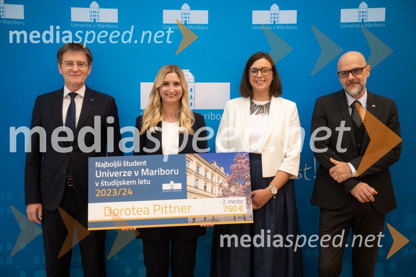 prof. dr. Zdravko Kačič, rektor Univerze v Mariboru;  Dorotea Pittner;  Nomi  Hrast , prorektorica za študentska vprašanja Univerze v Mariboru; Prof. dr. Dean Korošak,  prorektor za znanstvenoraziskovalno dejavnost Univerze v MariboruNajboljši študent Univerze v Mariboru je Rene Gril Rogina