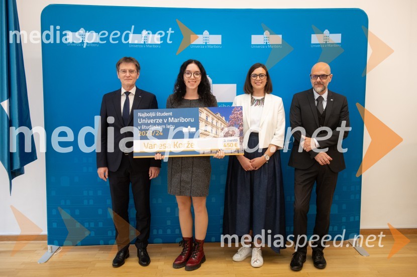 prof. dr. Zdravko Kačič, rektor Univerze v Mariboru;  Vanesa Korže;  Nomi  Hrast , prorektorica za študentska vprašanja Univerze v Mariboru; Prof. dr. Dean Korošak,  prorektor za znanstvenoraziskovalno dejavnost Univerze v MariboruNajboljši študent Univerze v Mariboru je Rene Gril Rogina