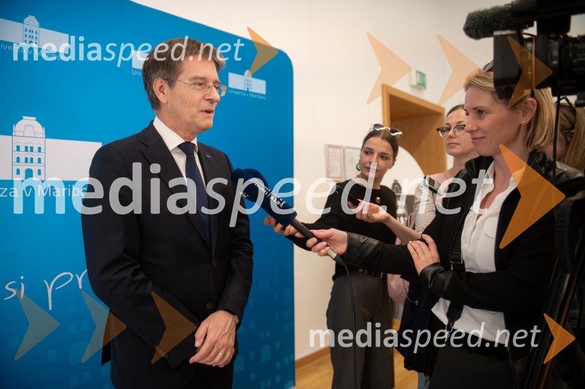 prof. dr. Zdravko Kačič, rektor Univerze v Mariboru;  ... ;  ... ;  ... Najboljši študent Univerze v Mariboru je Rene Gril Rogina