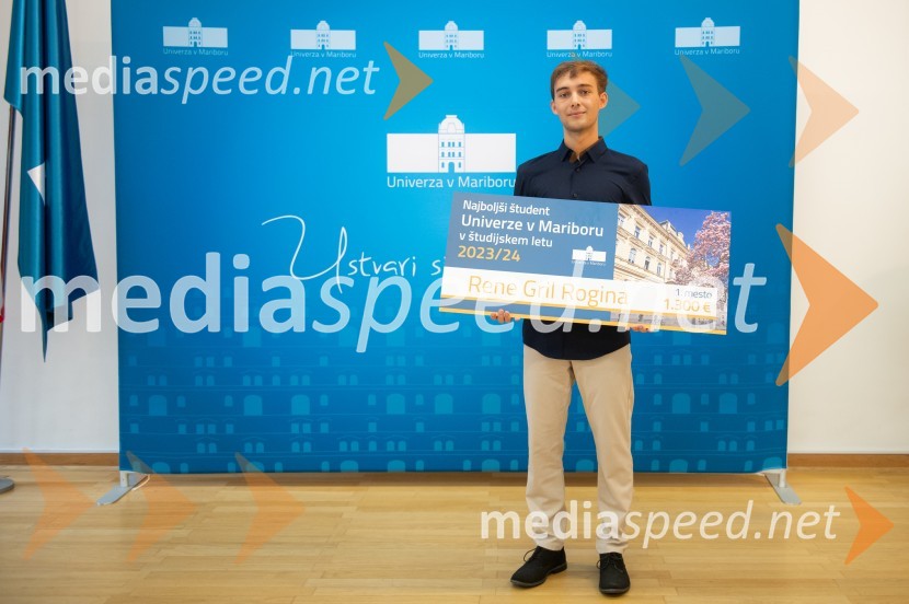  Rene Gril Rogina, Najboljši študent Univerze v Mariboru 2023/2024Najboljši študent Univerze v Mariboru je Rene Gril Rogina