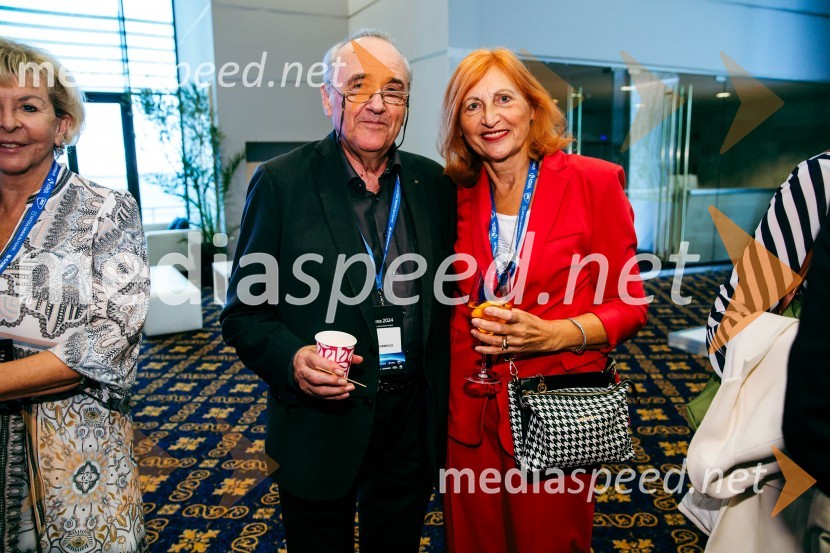  Tomaž  Bole, Gallus J. Carniolus;  Irena  Vide, direktorica in odgovorna urednica TV Vaš kanalManagerski kongres 2024, prvi dan