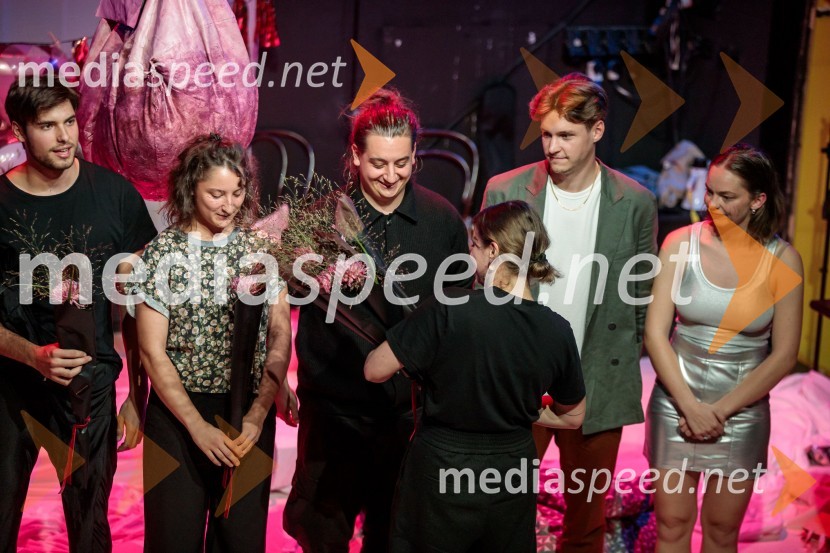  Svit Stefanija, igralec;  Lucija Zucchiati, scenografinja;  Domen Lušin, oblikovalec svetlobe;  Martin Vogrin, glasbenik;  Mina Švajger, igralkaMorska deklica, krstna uprizoritev v Mini teatru