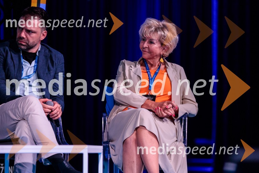  Borut Čeh, soustanovitelj in izvršni direktor, Labena d.o.o.;  Jasna  Dominko Baloh, direktorica izobraževalnega podjetja DobaManagerski kongres 2024, drugi dan