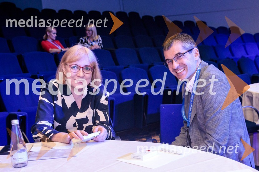 dr. Renata Salecl, filozofinja; mag. Aleš Vičič, športni psihologManagerski kongres 2024, drugi dan