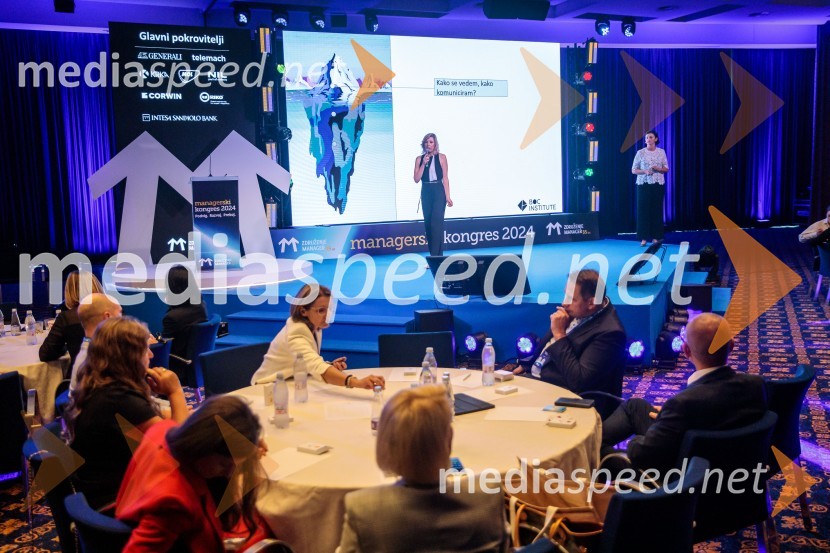  Mojca Balanč, mentorica, trenerka, coachinja in svetovalka, BOC Institute;  Simona  Špilak, direktorica BOC InstituteManagerski kongres 2024, drugi dan
