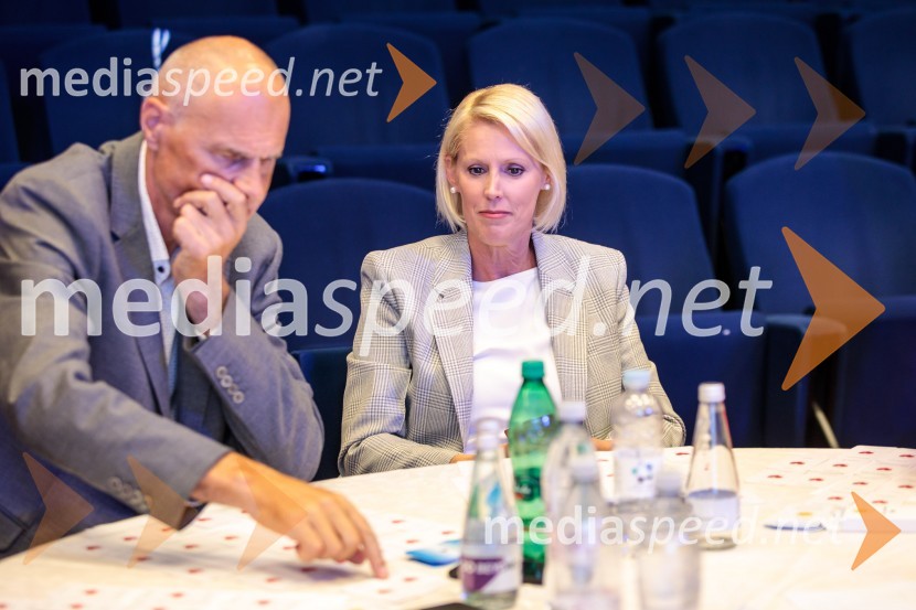 mag. Iztok Seljak, predsednik, Združenje Manager;  Petra Juvančič, izvršna direktorica, Združenje ManagerManagerski kongres 2024, drugi dan