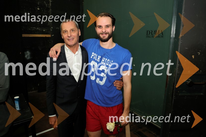  Danilo Rošker, direktor SNG Maribor;  Blaž Dolenc, igralecŽenske na oblasti, premiera drame v SNG Maribor