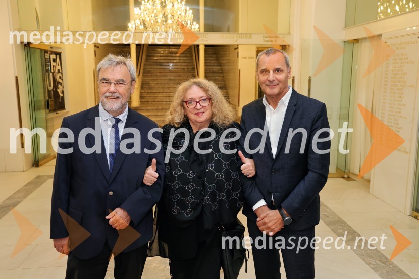  Alenka Cilenšek, igralka; mag. Zdravko Luketič, mestni svetnik MOM, Nova Slovenija – Krščanski demokrati;  Danilo Rošker, direktor SNG MariborŽenske na oblasti, premiera drame v SNG Maribor