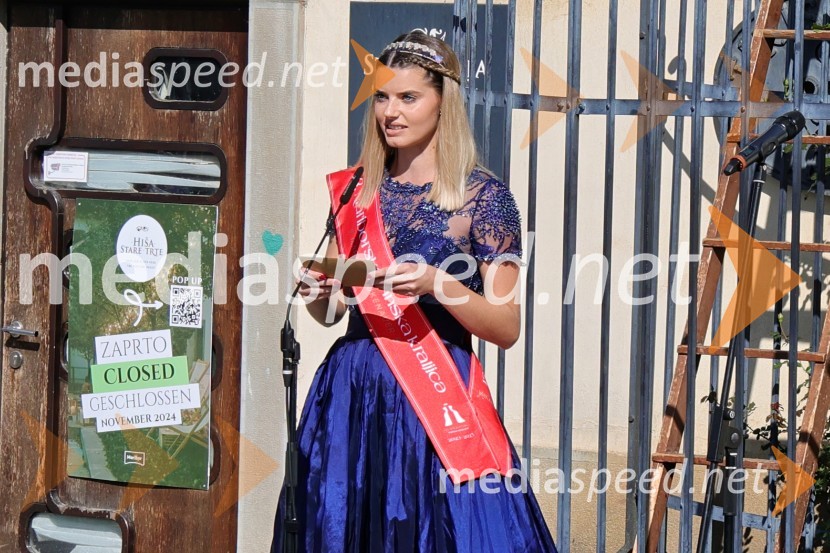  Maruša Mukenauer, Mariborska vinska kraljica 2023Svečana trgatev Najstarejše trte 2024