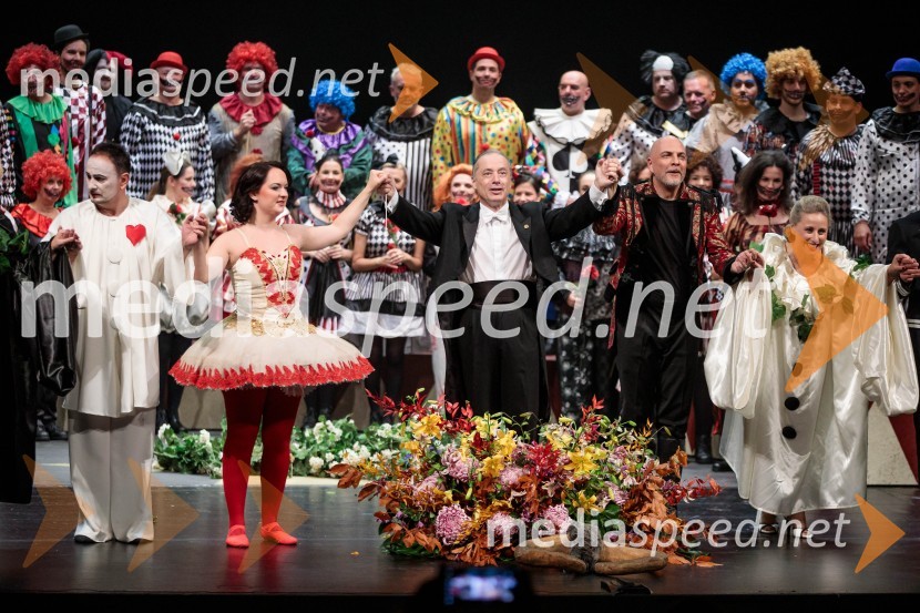  Dejan Maksimilijan Vrbančič, operni pevec;  Štefica Grasselli, operna pevka;  Marco Guidarini, dirigent;  Nebojša Babić, operni pevec, bas;  Martina  Zadro, operna pevkaPremiera komične opere Falstaff v SNG Opera in balet Ljubljana