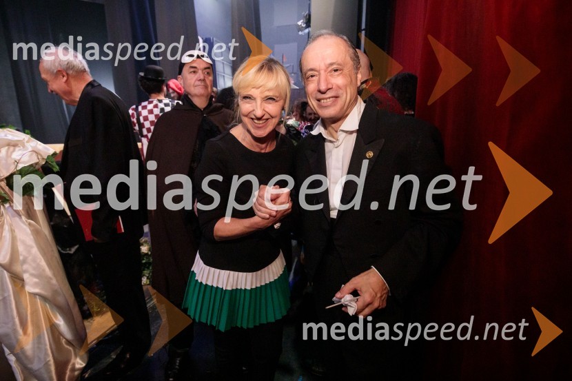  Željka Ulčnik Remic, vodja zbora SNG Opera in Balet Ljubljana;  Marco Guidarini, dirigentPremiera komične opere Falstaff v SNG Opera in balet Ljubljana