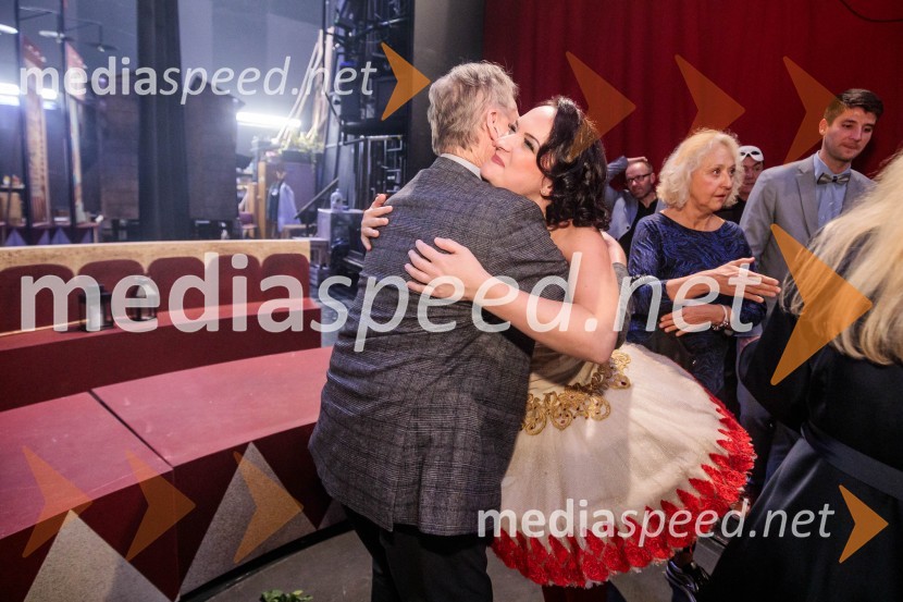  Lojze Stražar, predsednik, Poletno gledališče Studenec;  Štefica Grasselli, operna pevkaPremiera komične opere Falstaff v SNG Opera in balet Ljubljana