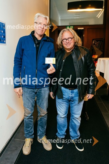  Branko Završan, igralec;  Jaša Jamnik, igralec in režiserVeselja dom, premiera komedije v SLG Celje