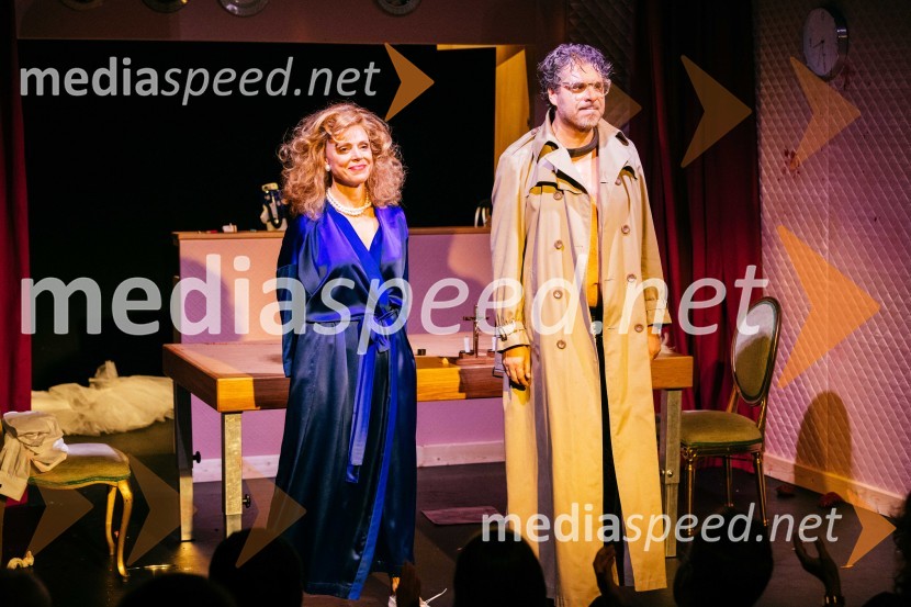  Manca  Ogorevc, igralka;  Tarek Rashid, igralecVeselja dom, premiera komedije v SLG Celje