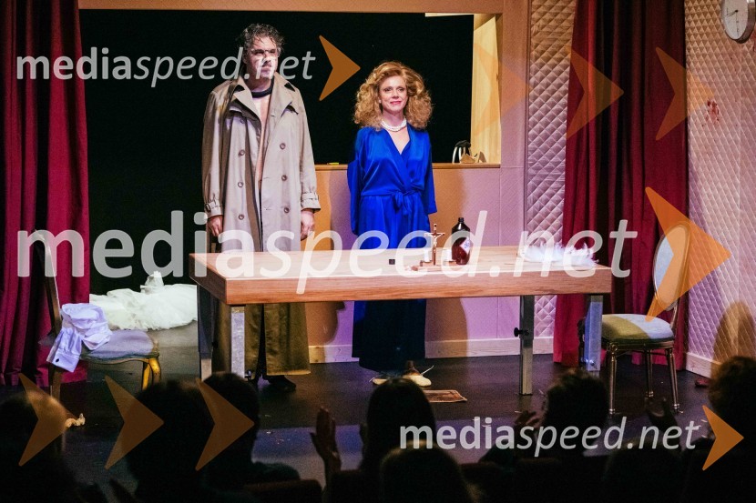  Tarek Rashid, igralec;  Manca  Ogorevc, igralkaVeselja dom, premiera komedije v SLG Celje