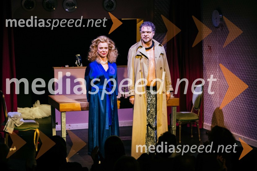  Manca  Ogorevc, igralka;  Tarek Rashid, igralecVeselja dom, premiera komedije v SLG Celje