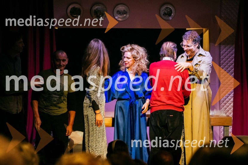  Dušan Teropšič;  Barbara Drmota, kostumografka;  Manca  Ogorevc, igralka;  Emil  Filipčič, avtor besedila;  Tarek Rashid, igralecVeselja dom, premiera komedije v SLG Celje