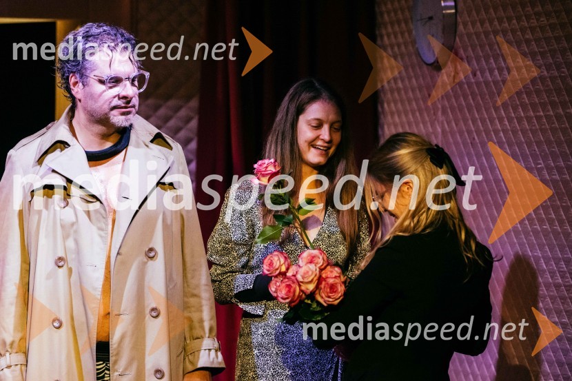  Tarek Rashid, igralec;  Barbara Drmota, kostumografkaVeselja dom, premiera komedije v SLG Celje