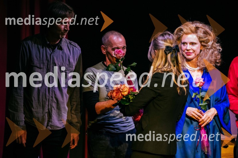  Dejan Spasić, režiser;  Dušan Teropšič;  Manca  Ogorevc, igralkaVeselja dom, premiera komedije v SLG Celje