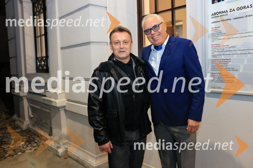  Peter Srpčič, direktor, Mestno gledališče Ptuj;  Andrej Gabrovec - Gaberi, kiparRadost, premiera drame, Mestno gledališče Ptuj