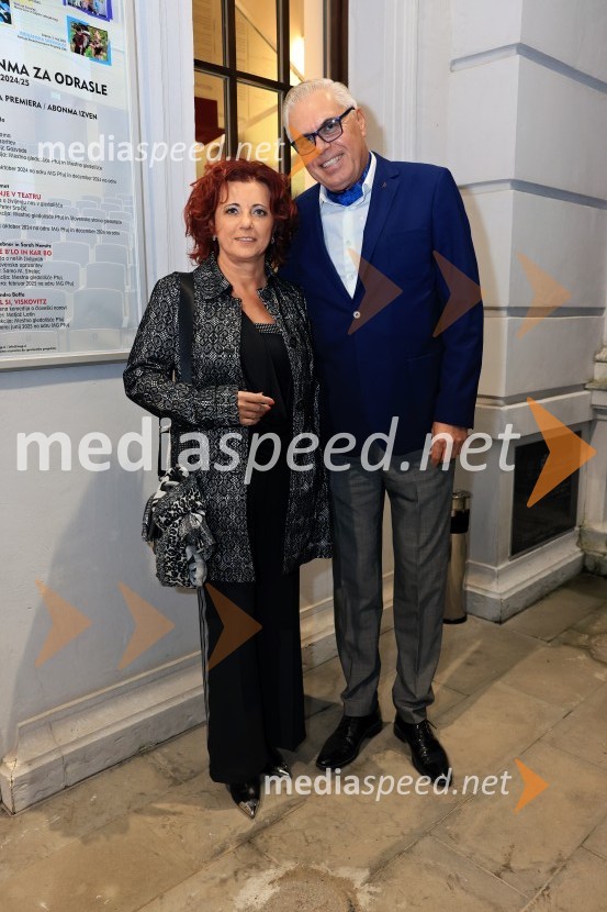  Sabina Podkrižnik, namestnica direktorice Področja prodaje in razvoja, Pošta Slovenije;  Andrej Gabrovec - Gaberi, kiparRadost, premiera drame, Mestno gledališče Ptuj