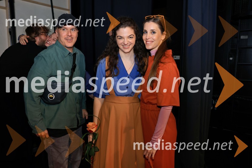  Nejc Gazvoda, filmski režiser in pisatelj;  Diana  Kolenc, igralka;  Nina Rakovec, igralka, pevkaRadost, premiera drame, Mestno gledališče Ptuj