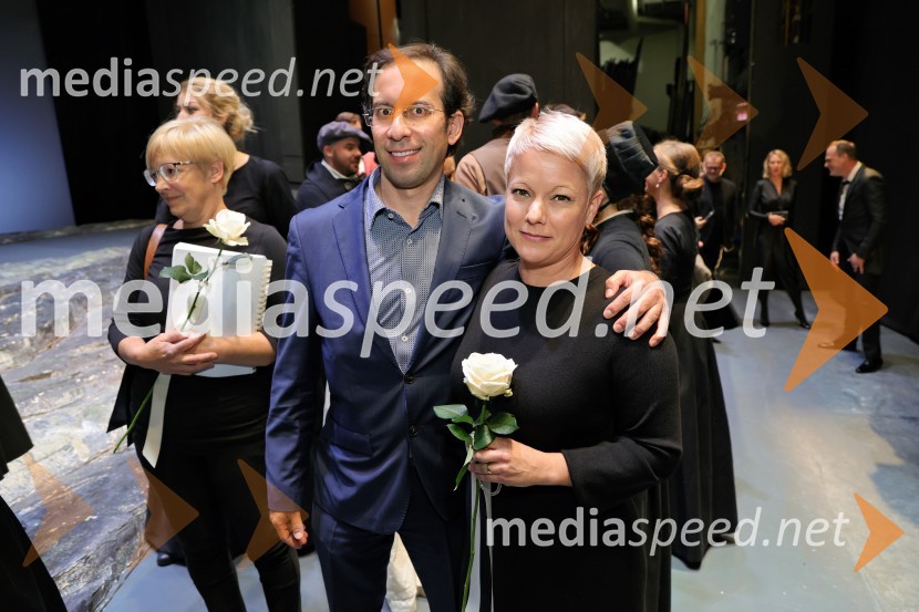  Simon Krečič, umetniški direktor Opere SNG Maribor;  Zsuzsa Budavari Novak, zborovodkinjaLucia di Lammermoor, premiera opere v SNG Maribor