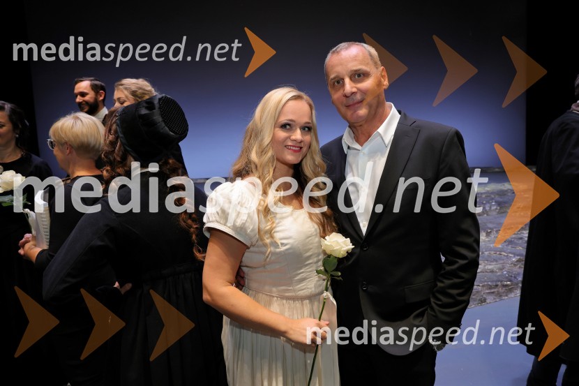  Nina Dominko, operna pevka;  Danilo Rošker, direktor SNG MariborLucia di Lammermoor, premiera opere v SNG Maribor