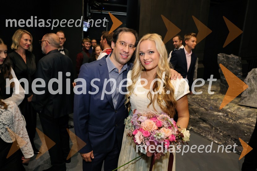  Simon Krečič, umetniški direktor Opere SNG Maribor;  Nina Dominko, operna pevkaLucia di Lammermoor, premiera opere v SNG Maribor