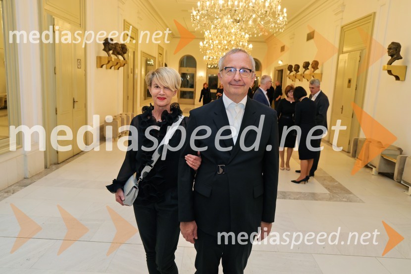 dr. Mateja Matjašič Friš;  dr. Darko Friš, dekan Filozofska fakulteta UMLucia di Lammermoor, premiera opere v SNG Maribor