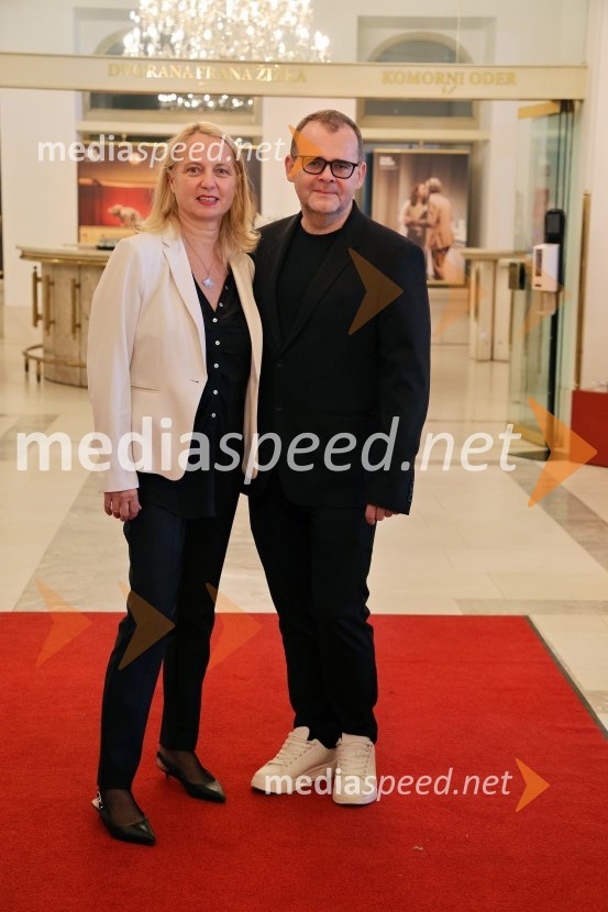  Jasmina Leskovar, SNG Maribor;  Alan Kavčič, predstavnik za odnose z javnostmi SNG MariborLucia di Lammermoor, premiera opere v SNG Maribor