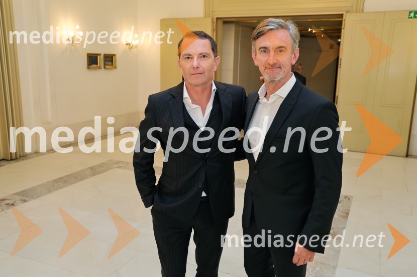  Tomaž Orešič, podpredsednik skupine Resalta;  Marko Lukić, lastnik in direktor družbe Lumar IGLucia di Lammermoor, premiera opere v SNG Maribor