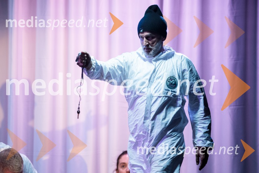  Stane Tomazin, igralecKje mi živimo, premiera avtorske predstave, SMG Ljubljana