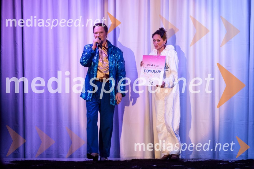  Stane Tomazin, igralec;  Draga Potočnjak, igralka in pisateljicaKje mi živimo, premiera avtorske predstave, SMG Ljubljana