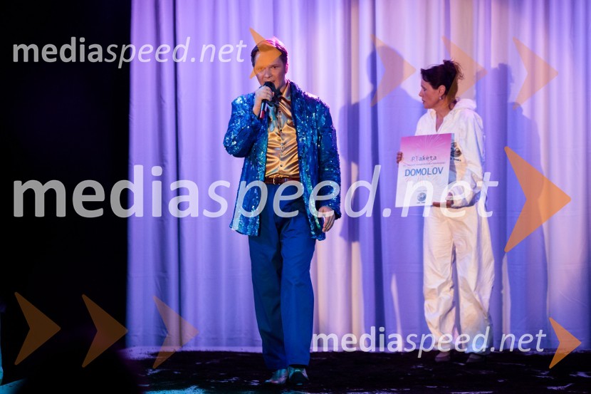  Stane Tomazin, igralec;  Draga Potočnjak, igralka in pisateljicaKje mi živimo, premiera avtorske predstave, SMG Ljubljana