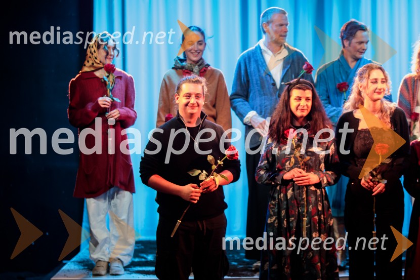  Anja Novak, igralka;  Domen Lušin, oblikovalec svetlobe;  Daša Doberšek, igralka;  Matija  Vastl, igralec;  Nika  Dolgan, kustosinja;  Stane Tomazin, igralec;  Ela Božič, strokovna sodelavka za oblikovanje besedilaKje mi živimo, premiera avtorske predstave, SMG Ljubljana